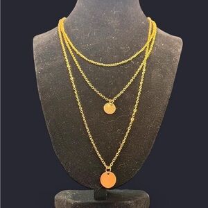 ✨ Dainty Gold Layered Disc Necklace ✨